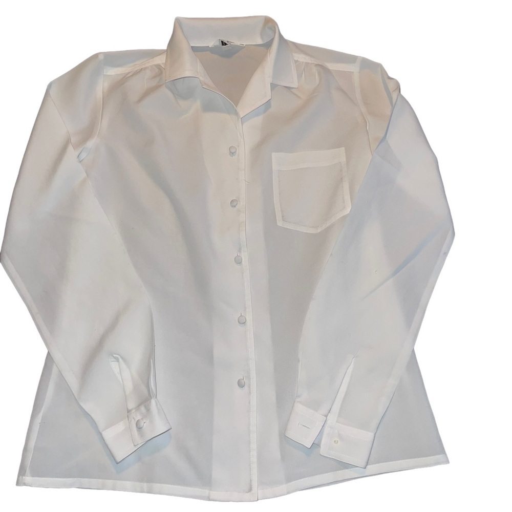 NWOT Classic White Women's Blouse - Picture 2 of 6